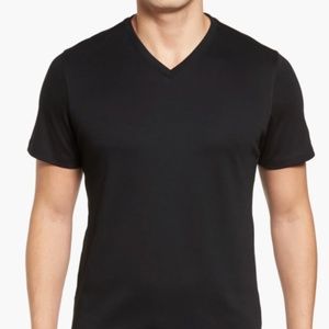 Georgia Regular Fit V-Neck T-Shirt, XL, Black